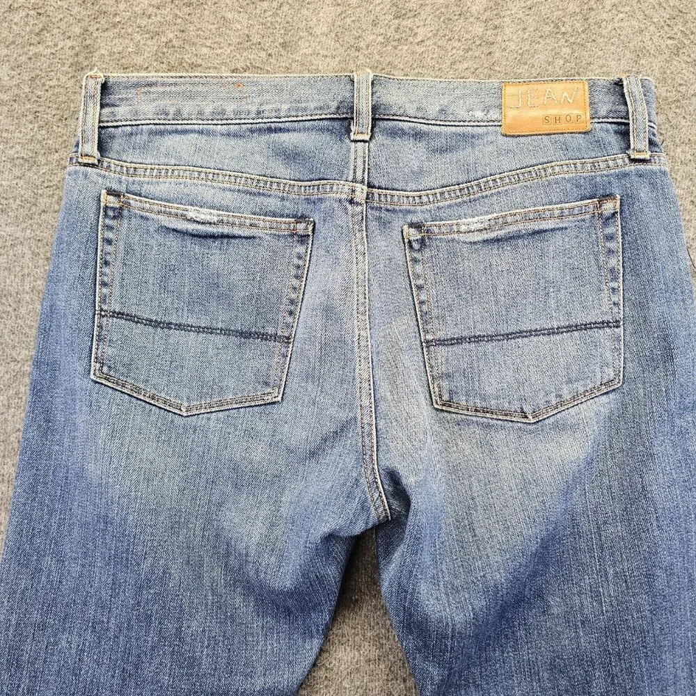 Jean Shop Jeans Womens Size 28 P Ellen Petite Distressed Selvedge Denim EUC - Picture 6 of 13